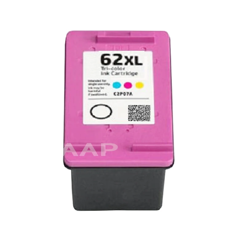 2x Refillable hp62 Ink Cartridge for HP 62 XL ENVY 5640 5642 5643 5644 5646 e-All-in-One Printer