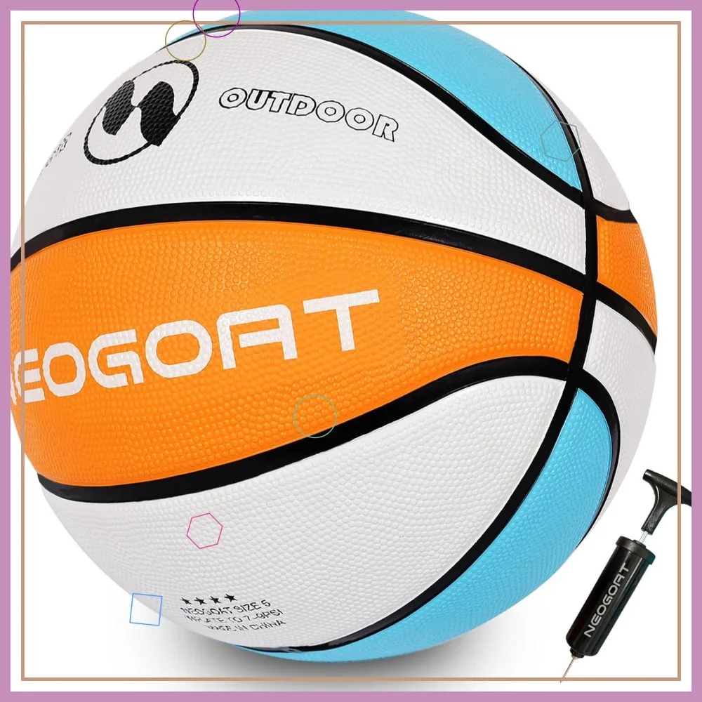 

Kids Basketball Size 3/4/5, Durable High-Bounce Thickened Rubber for Indoor & Outdoor Play, Gift for Boys & Girls (Deflated)