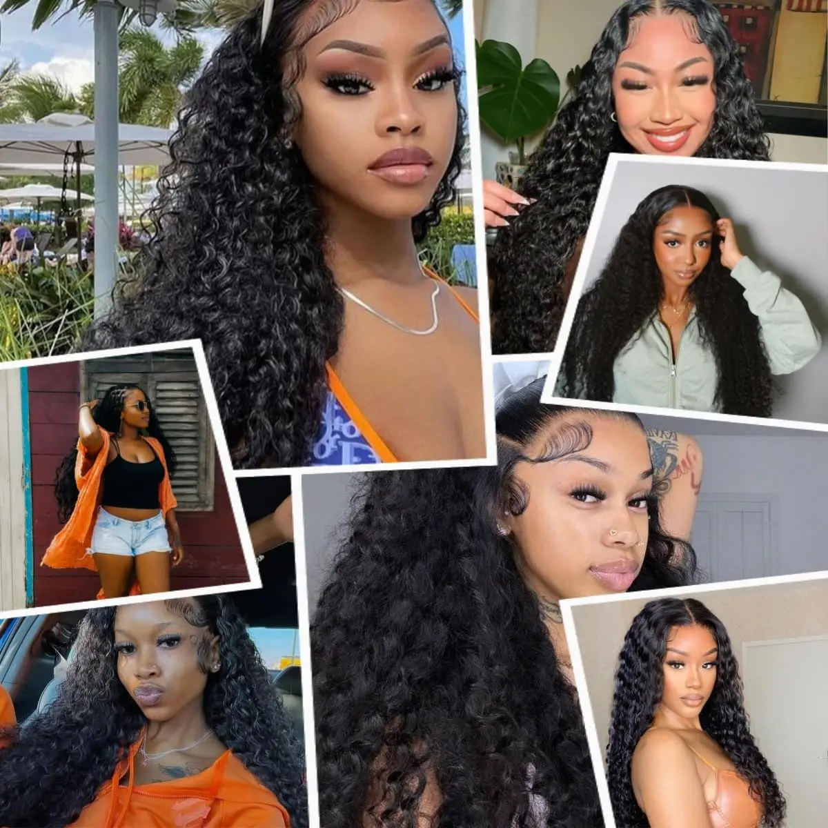 Boho Braids Human Hair Deep Wave Human Hair Bulk Human Hair Bundles 4# Dark Brown Human Hair Braiding Hair 27# #1B 4/27No Weft