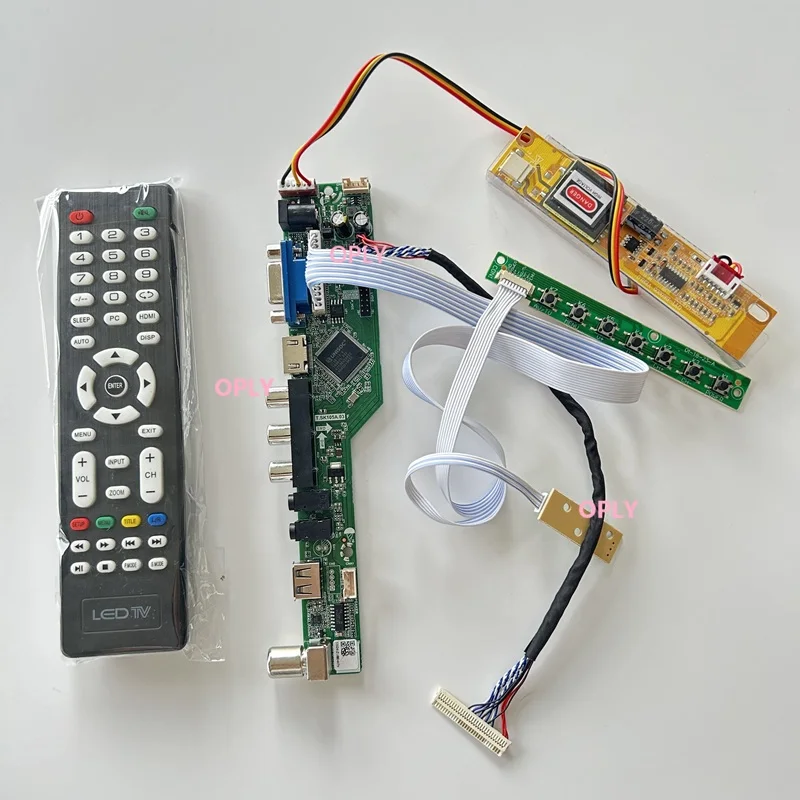 

TV Controller board kit VGA USB HDMI-compatible RF for AUO B156XW01 V0 B156XW01 15.6" 1366X768 LCD panel AV screen monitor