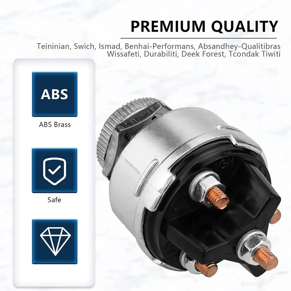 

12V Universal Auto Car Boat Ignition Starter 4 Position W/ 2 Keys On Off For Tractor Tuning Truck Car Tool X5A7