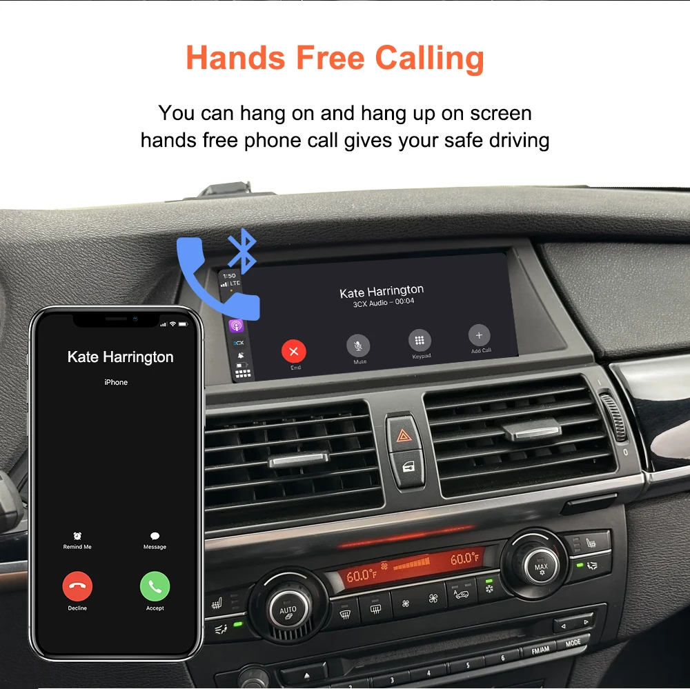 Bonroad Wireless CarPlay & Android Auto Mirror Link Funktionen Decoder für BMW CIC System 1 2 3 4 5 6 7 Serie X3 X4 X5 X6 MINI – Detail 12