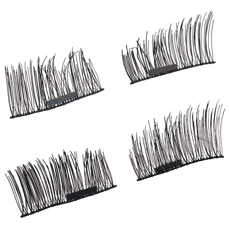 Magnetic Mink Lashes 1 Pair Magnetic EyeLashes Natural Hair Mink Lashes 3D Mink Fake Lash 100% Dramatic EyeLashes Fluffy