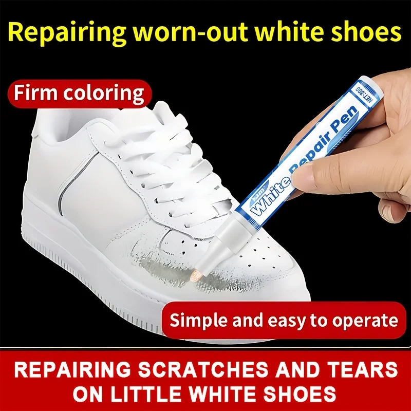 

KJM - White Shoe Repair Pen 20g Scratch Cover Touch Up Marker For Sneakers Leather Shoes Renovation
