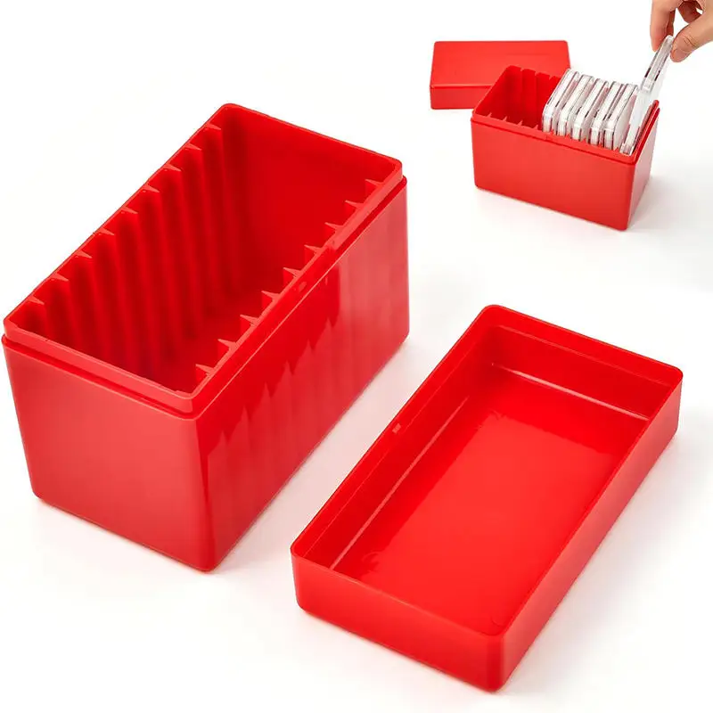 NEW High Quality Square Plastic 10 Coin Capacity Holder Slab Storage Box Case Fit For PCCB PCGS NGC High-end 2Color 10 Coin Case
