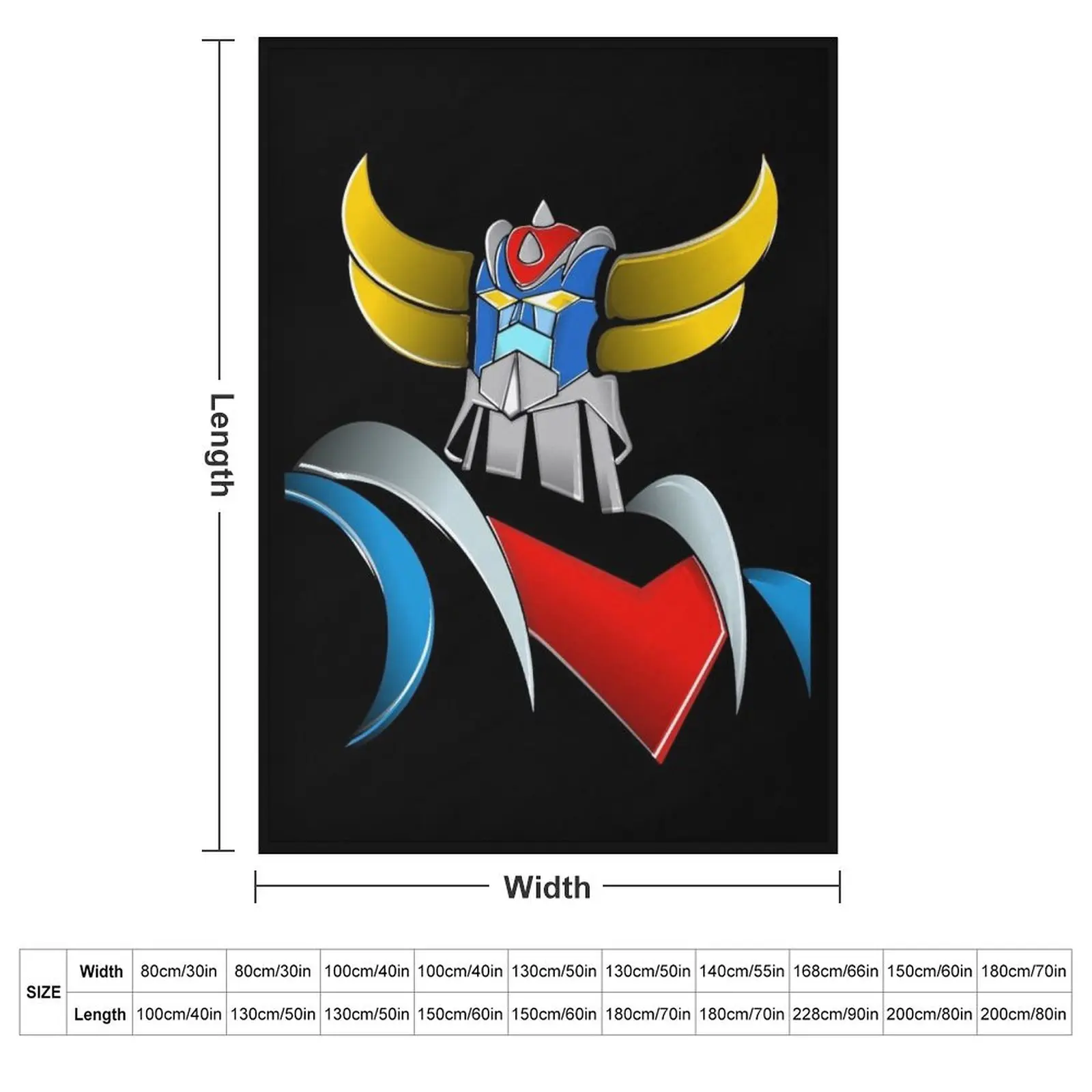 Goldorak, Grendizer Throw Blanket for winter Extra Large Throw Blankets