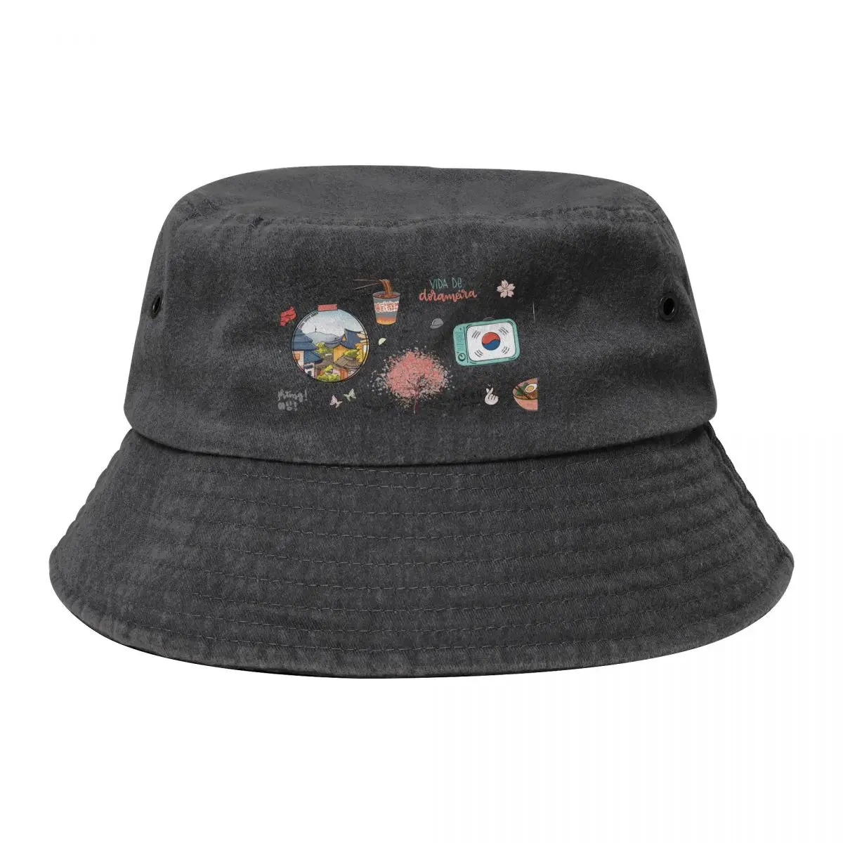 Kdrama dorama Korean drama k-drama soju Korea cherry blossom Bucket Hat Sunhat custom Hat Military Cap Man Men Golf Wear Women's