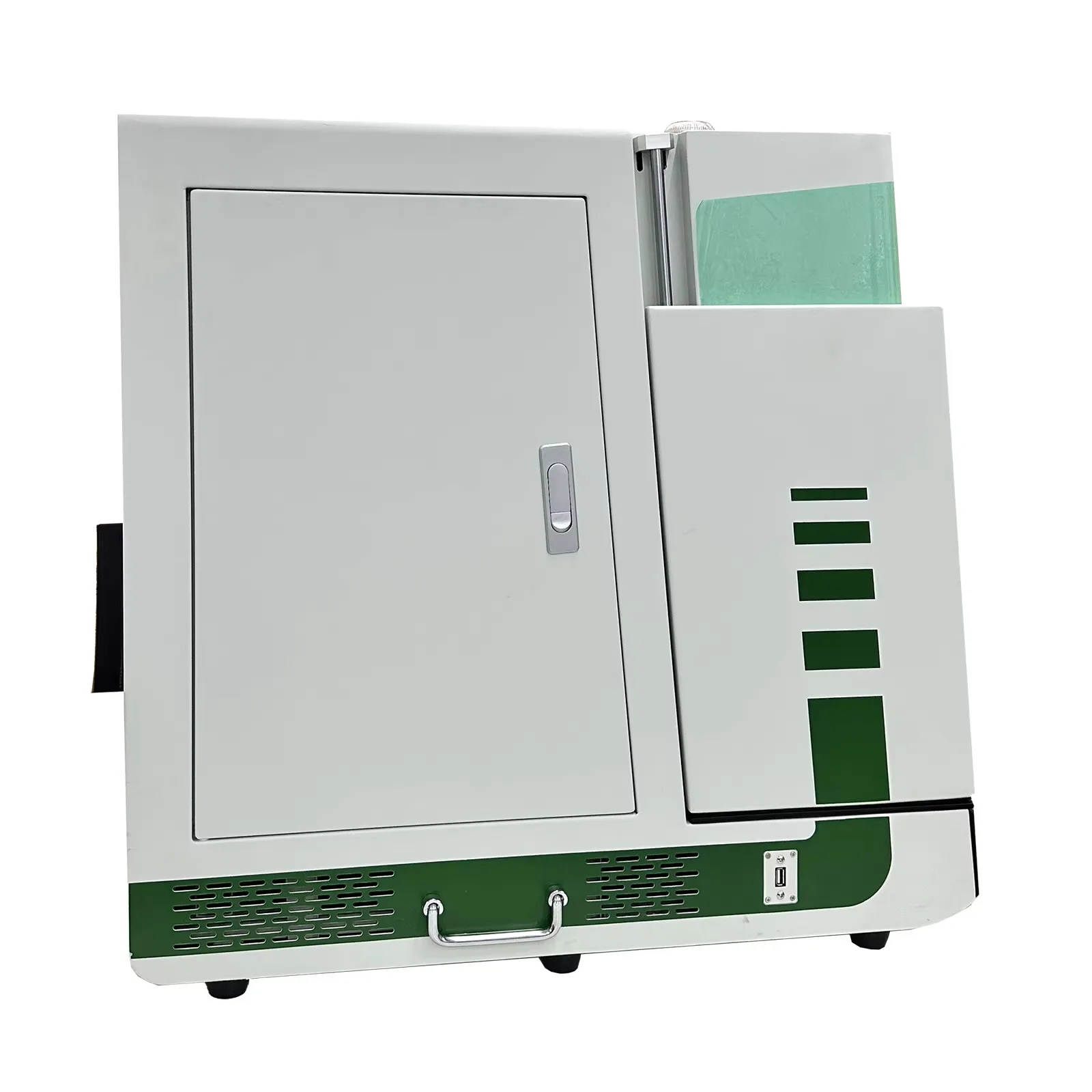 Closed Full Cover CNC Fiber Laser Marking Hine With Autofocus