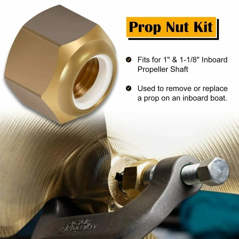 MX 5008 Prop Nut Kit Brass 1\