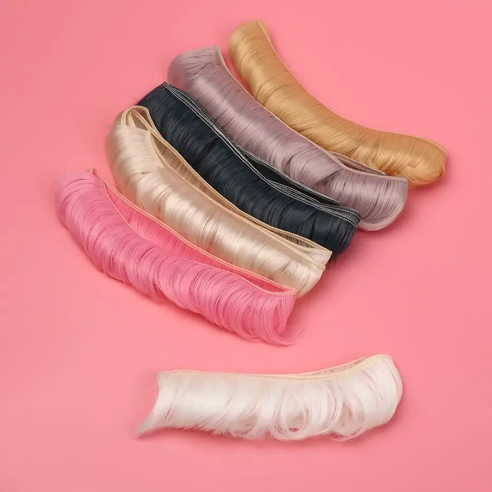 Pelucas cortas y rizadas para niños, peluquín de juguete con flecos, accesorios para muñecas, regalos, 5CM, 1/6, 1/4, 1/3