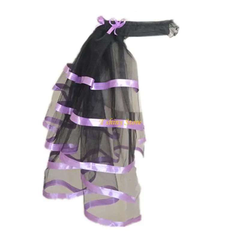 Jupe longue en Tulle superposée à taille élastique, pour événement Cosplay Costume théâtre, N58F