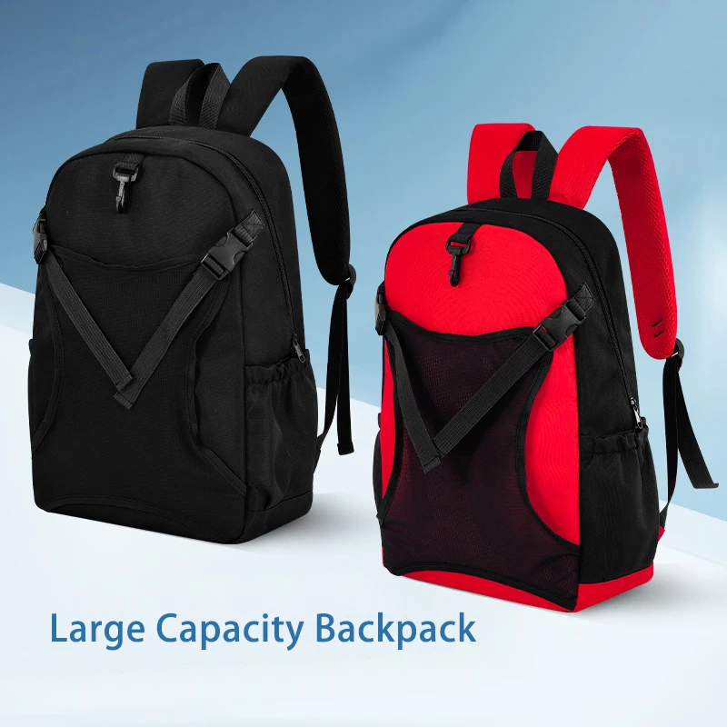 Lightweight Sports Backpack Tear-Resistant Nylon Gym Bag with Expansion Mesh Pocket Adjustable Straps for Travel Training Hiking