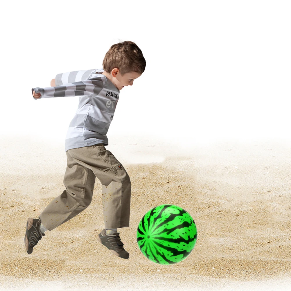 

10PCS Inflatable Ball Kids Toy Plastic Balls Watermelon Shape Ball Children's Gifts for Baby Beach Outdoor (20cm)