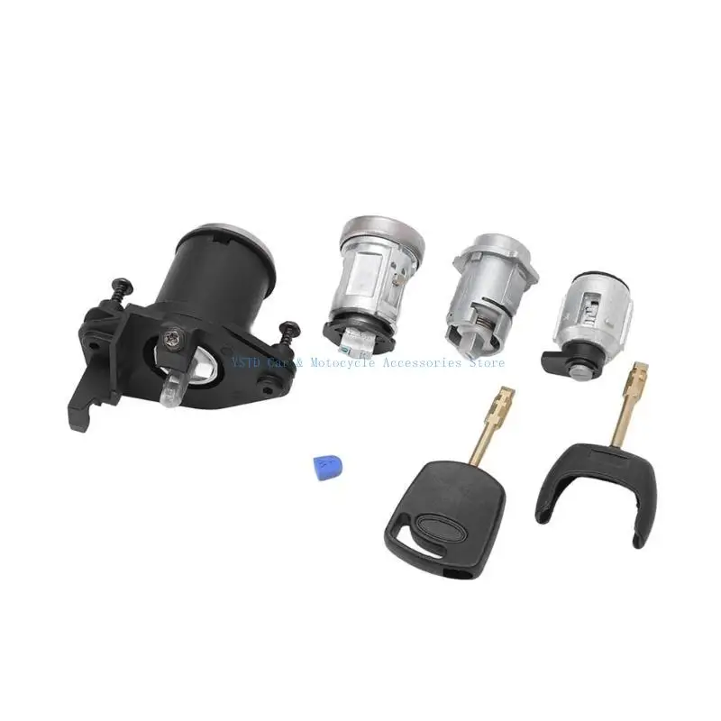 

L5BC Цилиндр замка двери автомобиля и набор ключей, 2S61A22050BG для MK5 CBK 2S61-A22050BM 1479660 1358410 1479661