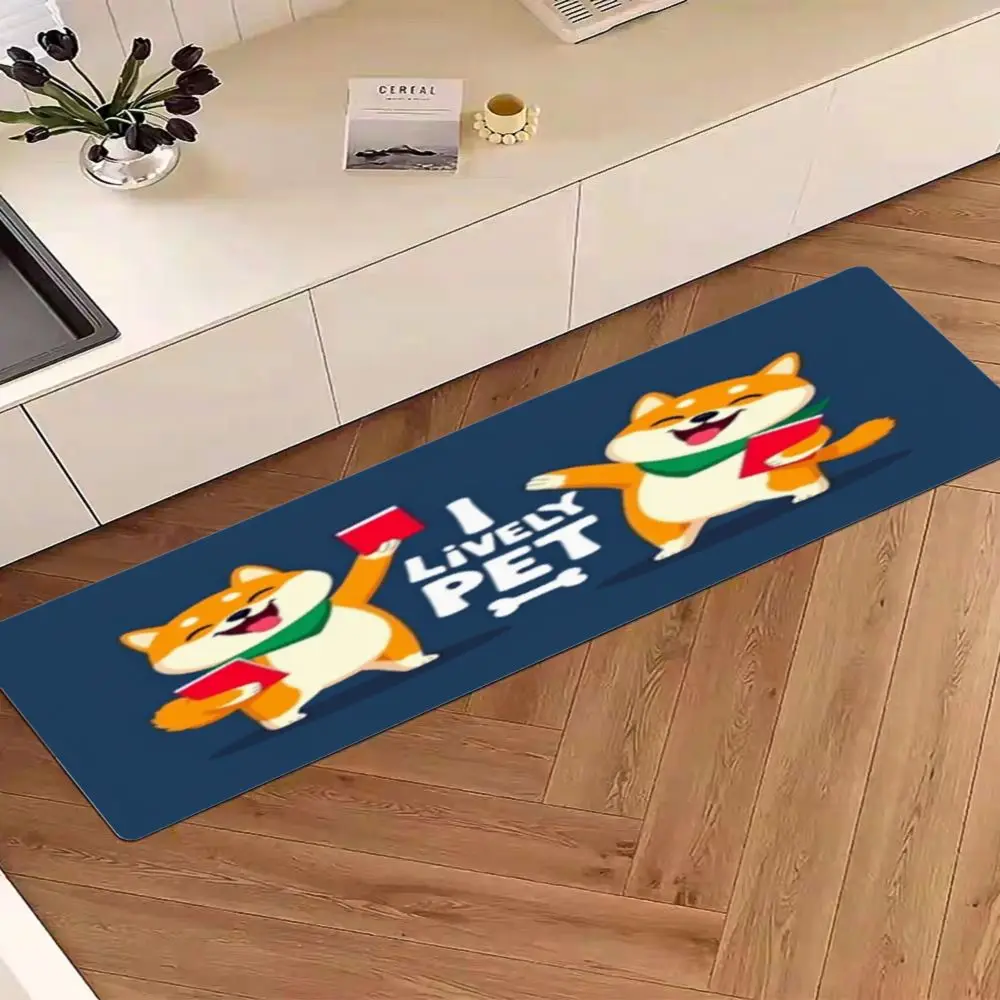

VIKAMA Flannel Material Modern Minimalist Kitchen and Corridor Mats: Warm, Helping You Create a Clean Kitchen and Corridor