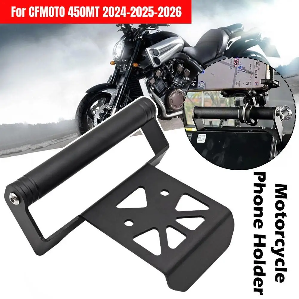 Motorcycle Navigation Bracket Stainless Steel Waterproof For CFMOTO 450MT 2024-2025-2026  Motorcycle Accessories