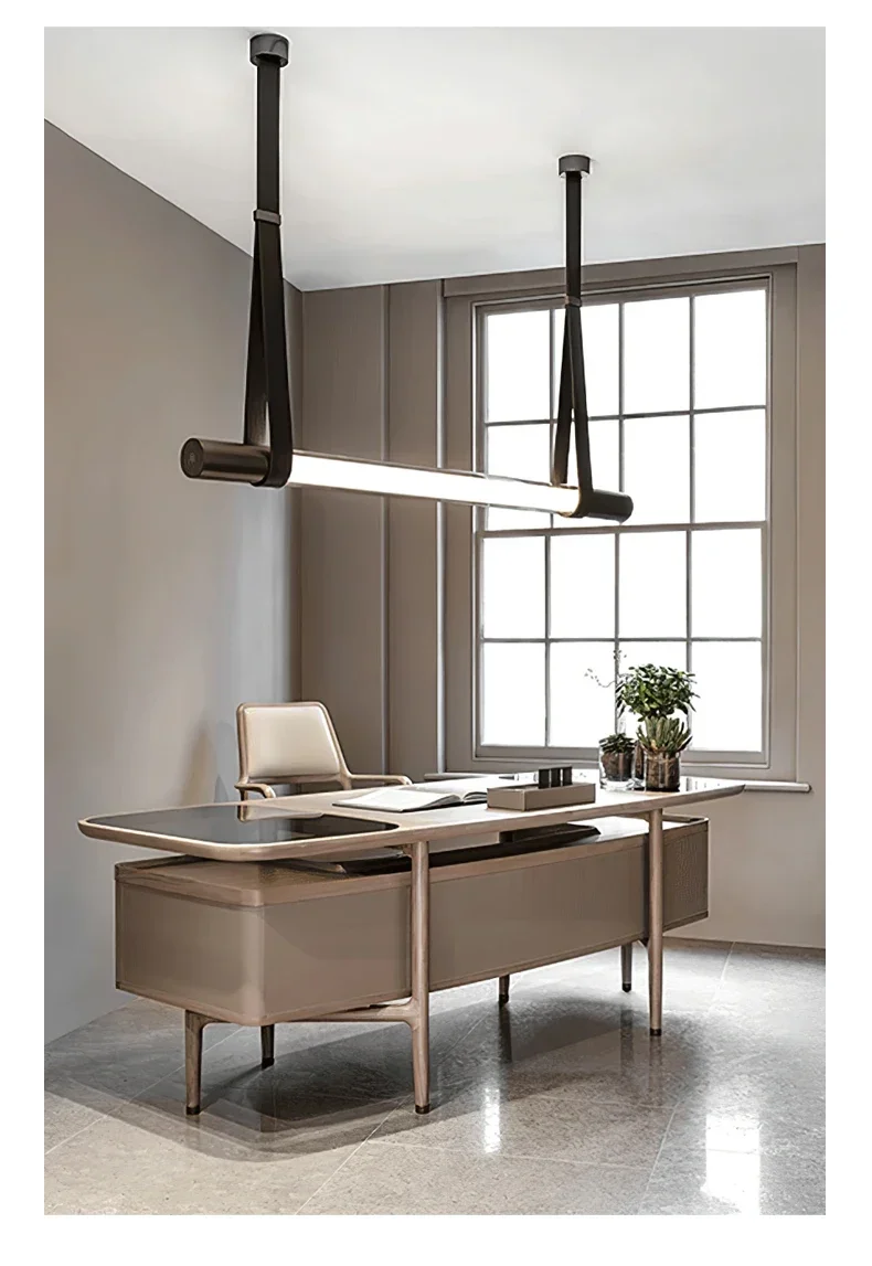 

Solid Wood Desk Italian Style Light Luxury Simple Modern Quiet Style Office Designer Style High Sense