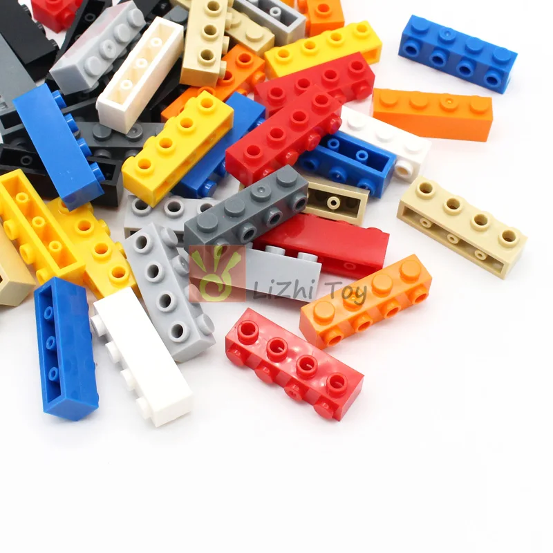 30pcs MOC Compatible 30414 Brick Modified 1x4 with Studs on Side Building Blocks Creative DIY Toy Assemble Accessories Particles
