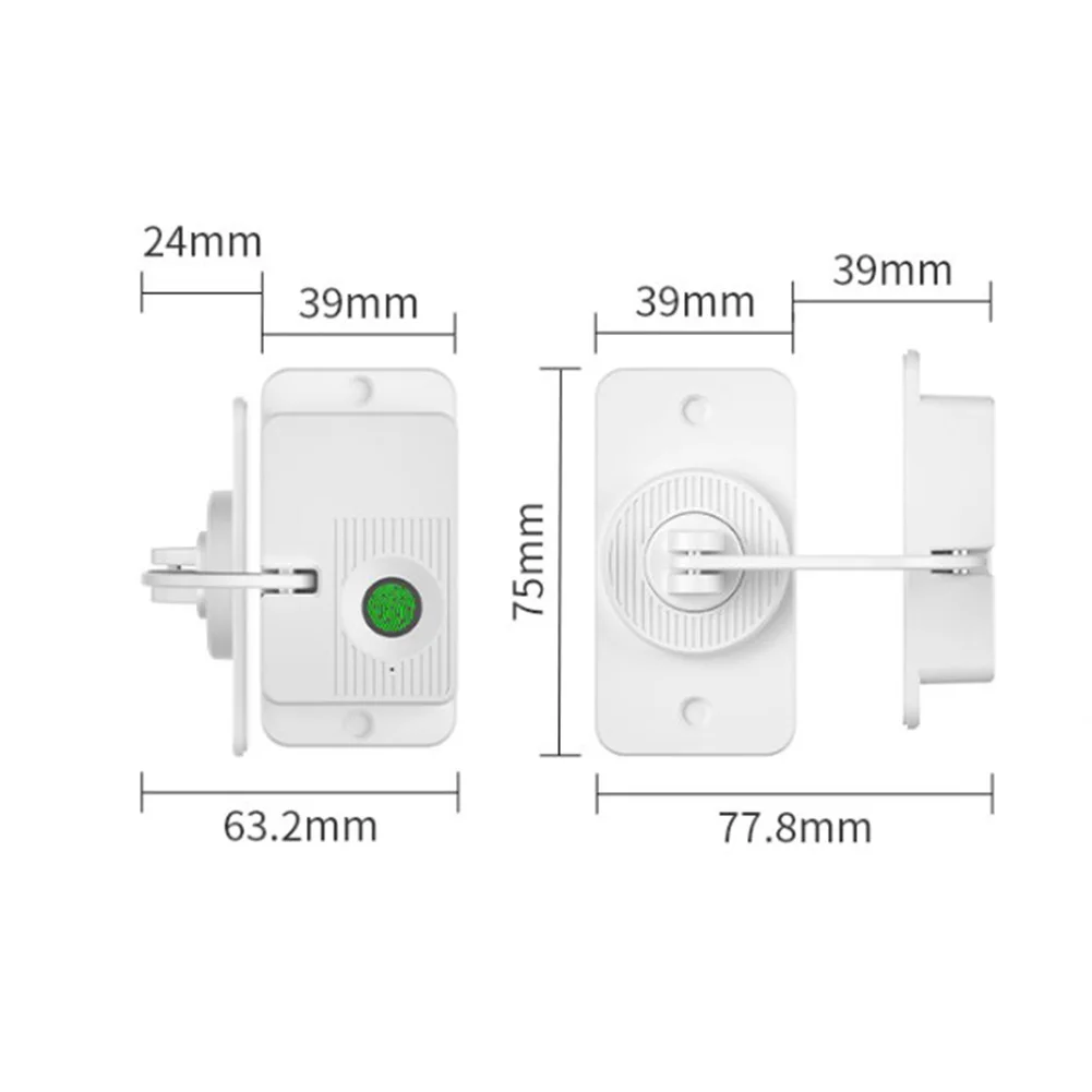 

Smart fingerprint lock for child protection suitable for door window drawer cabinet secure access with type C charging