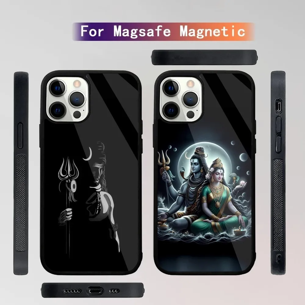 L-Lord Shiva God  Phone Case For iPhone 15,14,13,12,11,Plus,Pro,Max Mini Magsafe Magnetic Wireless Charging