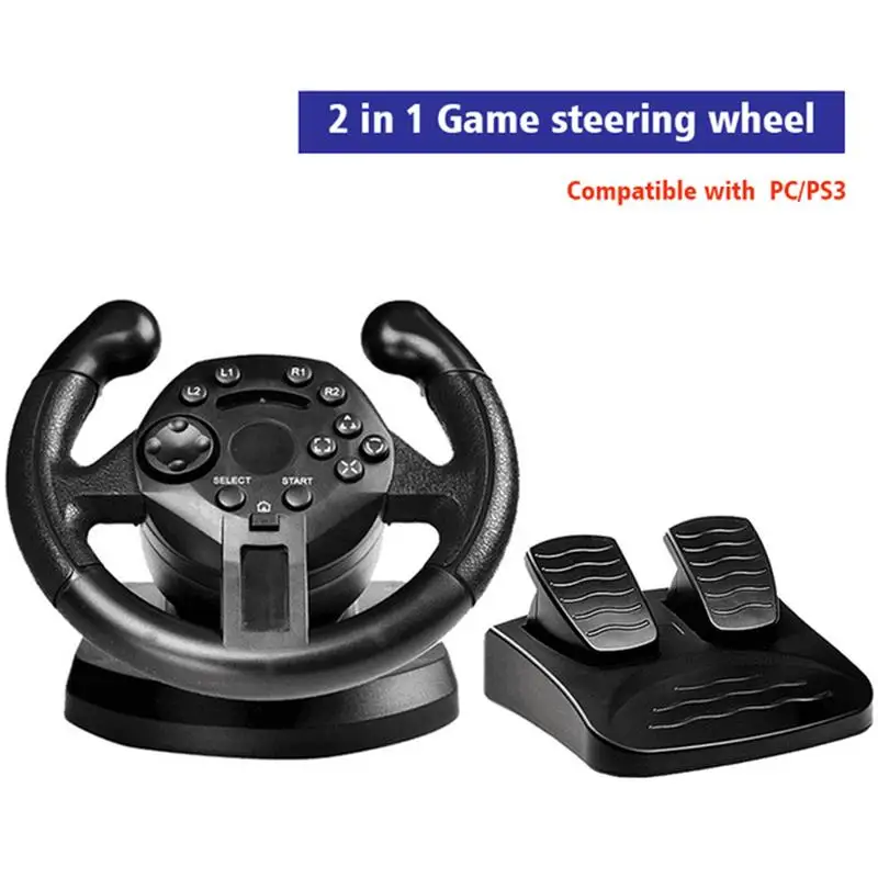 Top! Steering Wheel for Nintendo Switch PC PS3 PS4 Xbox 360 android 7 in 1 Racing Game Balance Wheel Controller With vibration