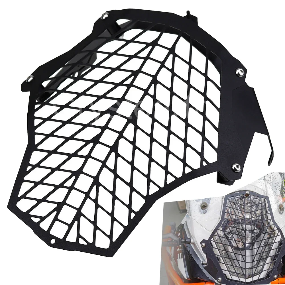 Fit For KTM 1050 1090 1190 1290 Super Adventure Motorcycle Headlight Guard Protector Cover Lamp Head Light Grill Protection