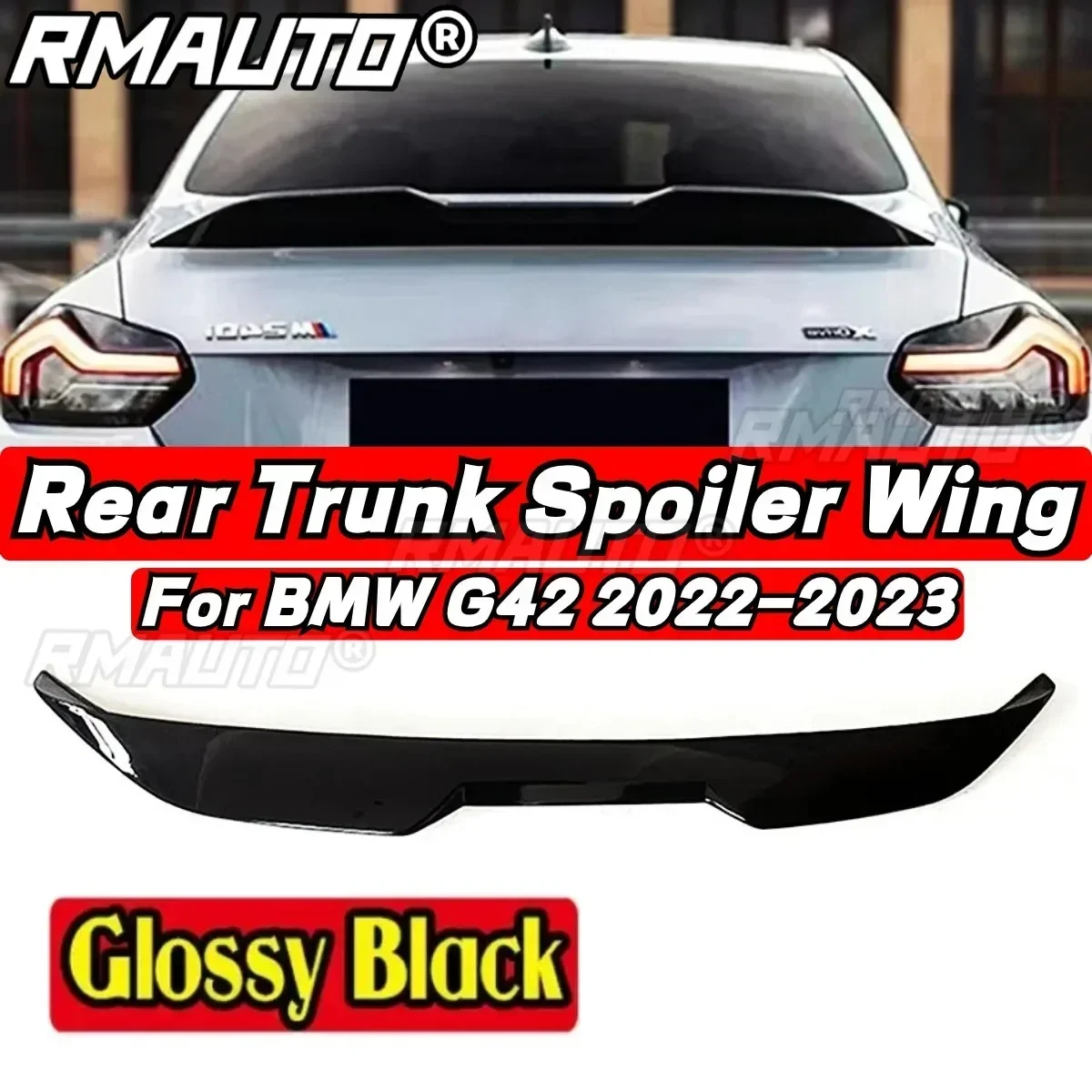 Car Rear Trunk Spoiler Car Rear Spoiler Wing For 2022 2023 BMW 2 Series Coupe G42 220i 225i 230i M240i Car Accessories