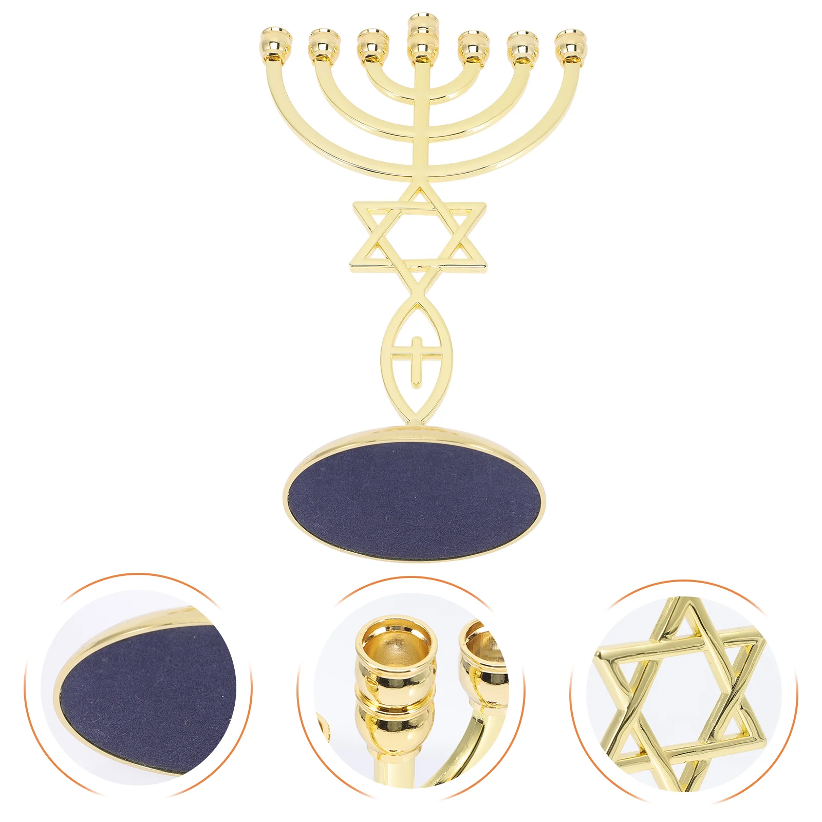

7-Headed Candelabra Chalice Special Days Gift Desktop Ornament Metal Candlestick Holder Chandelier for Table Party Centerpiece