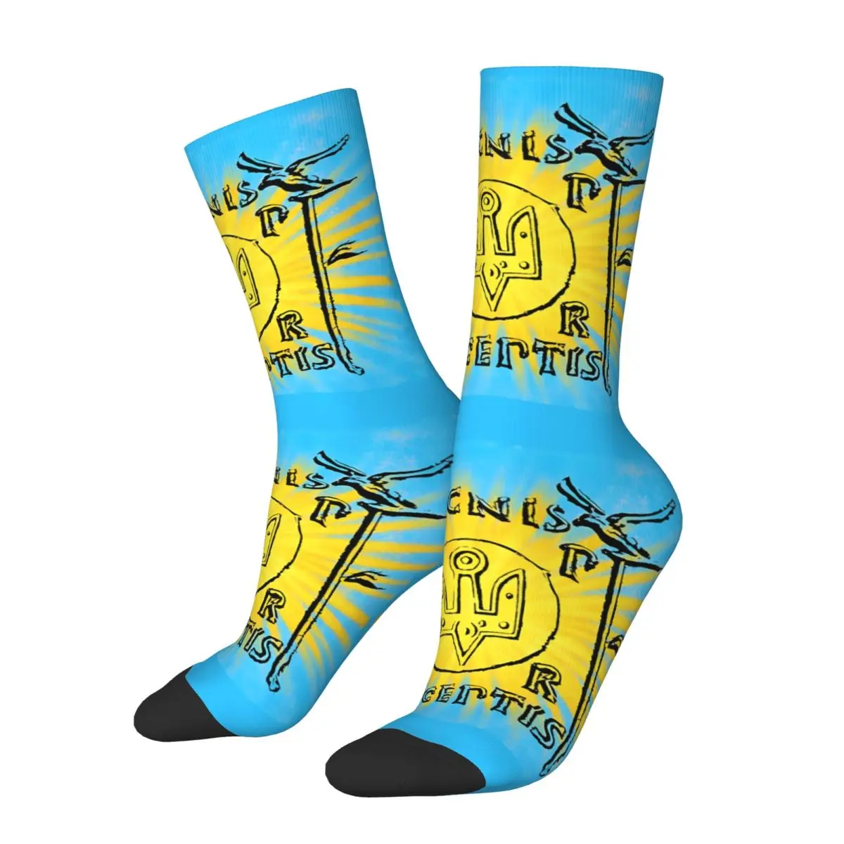 Trident Ukrainian Roman SPQR Legionary Standard Insignia Socks Gym 3D Print Boy Girls Mid-calf Sock