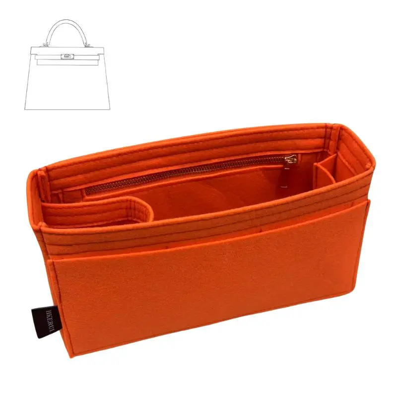 Organizer Insert H ermes Kelly 20 25 28 32 35 purse Bags Organizer Makeup Handbag Organize Portable Cosmetic base shape-handmade