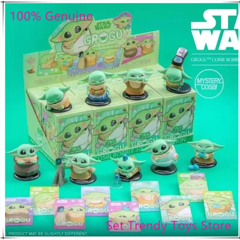 

Genuine Hot Toys Star Wars Grogu Cosbi Mini Blind Box Trendy Play Collectible Doll Garage Desktop Ornament Trendy Toys Gifts