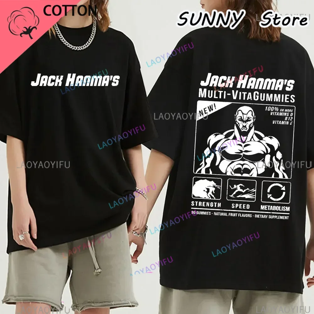 Top Japanese Anime Baki Hanma The Grappler Graphic Popular Customize Print Men T Shirt Casual Fashion Crew Neck Short Sleeve