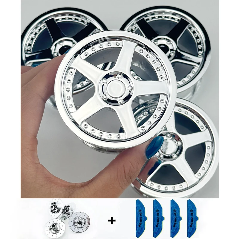 MOC Metallic Personalized High-end Wheels Building Blocks Accessories Imaginative For Scale 1:8 Technical Car 42056 42083 42115