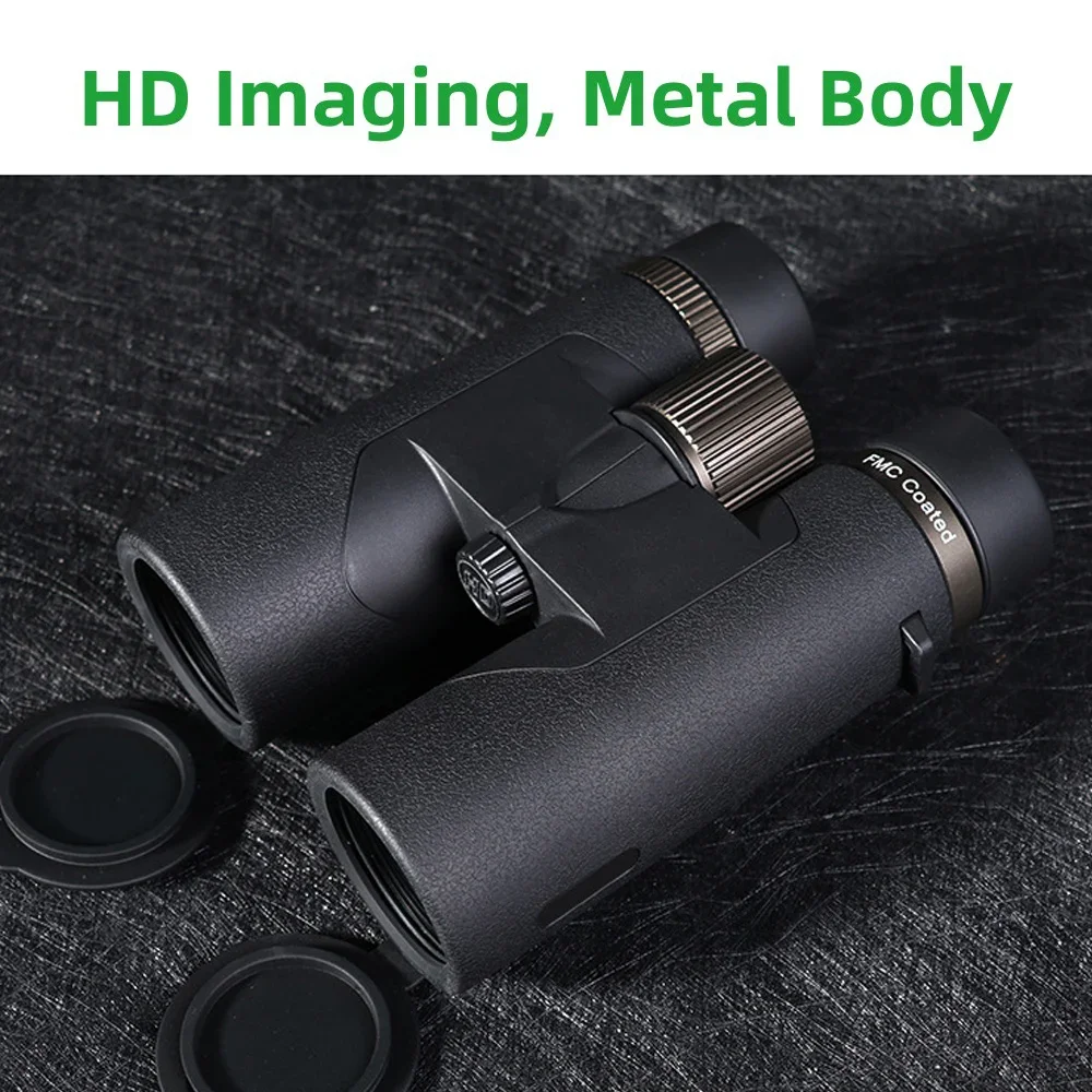 10×42 Binoculars with BAK4 Prism FMC Lens High Power Life Waterproof HD Compact Binoculars for Bird Watching Hunting Hiking