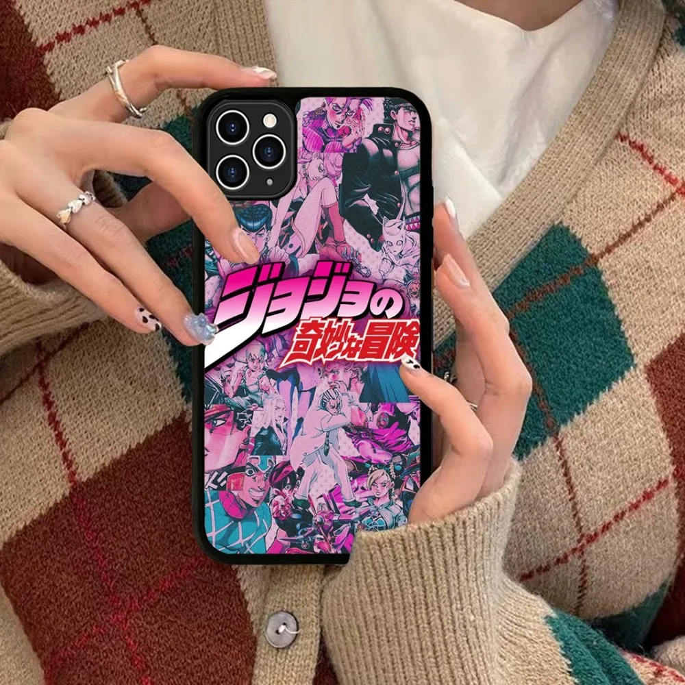 JoJos Bizarre Adventure Phone Case Silicone PC+TPU For For IPhone 11 12 13 14 15 16 Plus Pro Max Cover