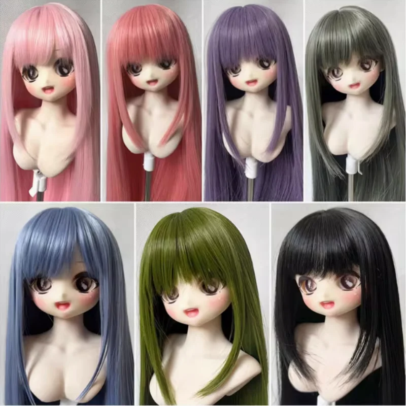 

BJD Doll Wigs High-temperature Long Hair For 1/3 1/4 1/6 MSD MDD TF DD YOSD Straight Hair Accessories