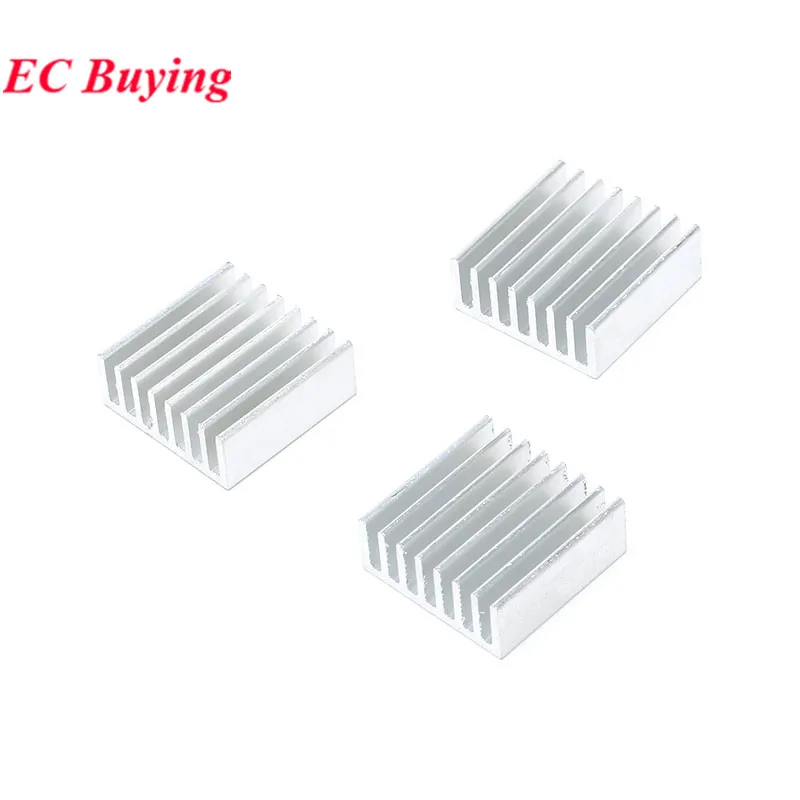 10Pcs/1pc 25*25*10mm Heatsink Cooling Fin Radiator Aluminum Cooler Fan Heat Sink 25X25X10mm for CPU Route Computer PBC Module