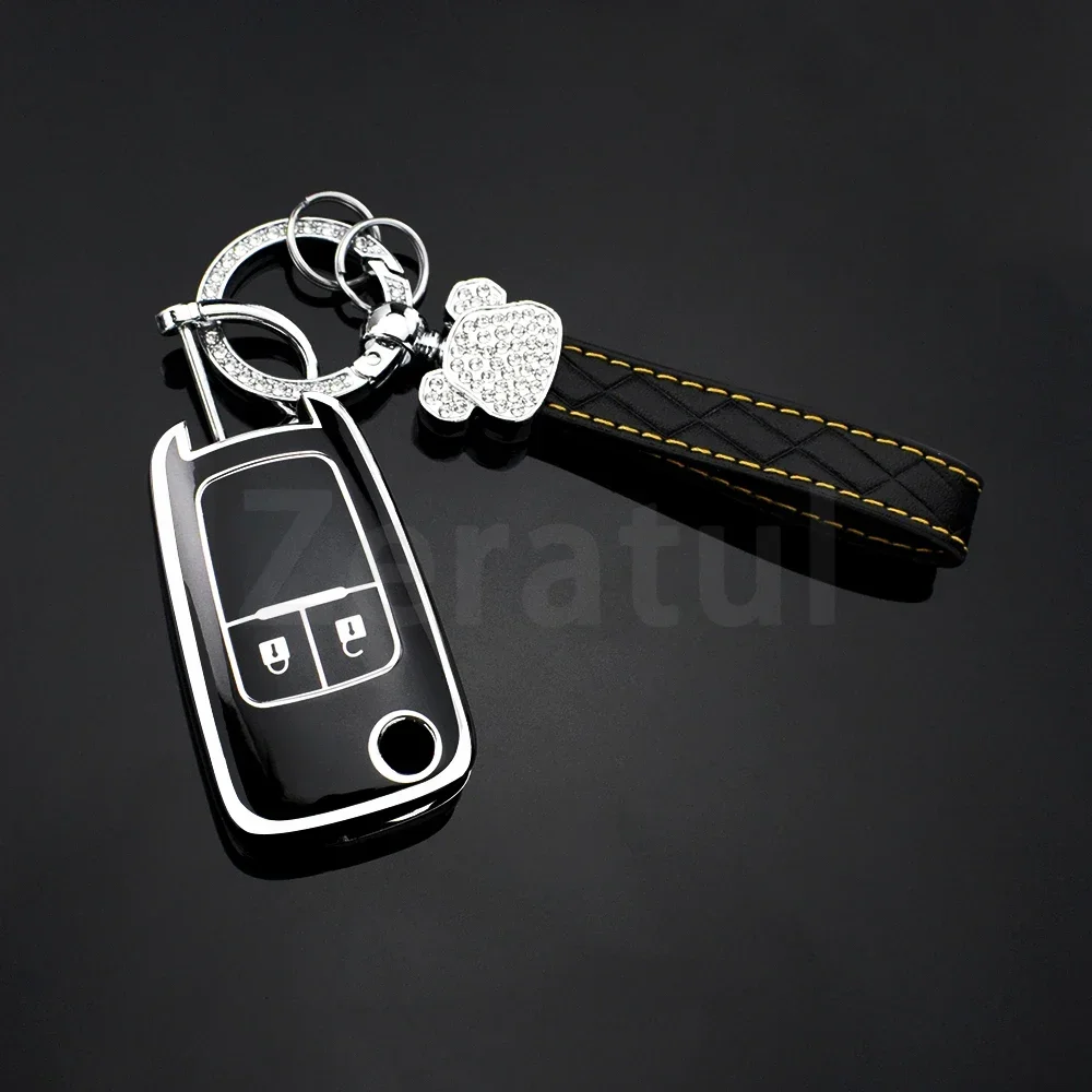 2 Button Auto Car Shell Fob For Opel Astra Corsa Meriva Zafira Antara J For Chevrolet Cruze Aveo Trax Key Cover Case Accessories
