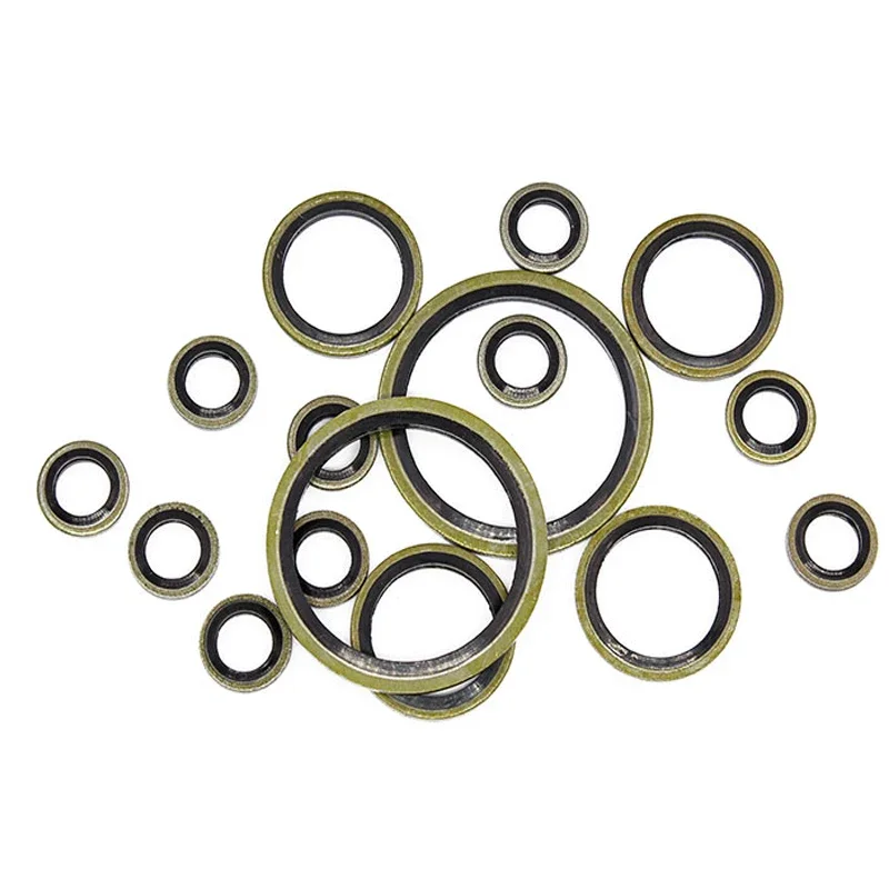 5/10 قطعة المستعبدين غسالة المعادن المطاط ختم جوانات أنابيب ختم غسالة قابس التصريف طوقا صالح #4