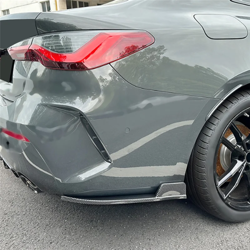 

Premium For BMW 4 Series G22 G23 M Sport 2020+ Rear Bumper Lip Angle Diffuser Splitter Spoiler Protector Parts Carbon Fiber