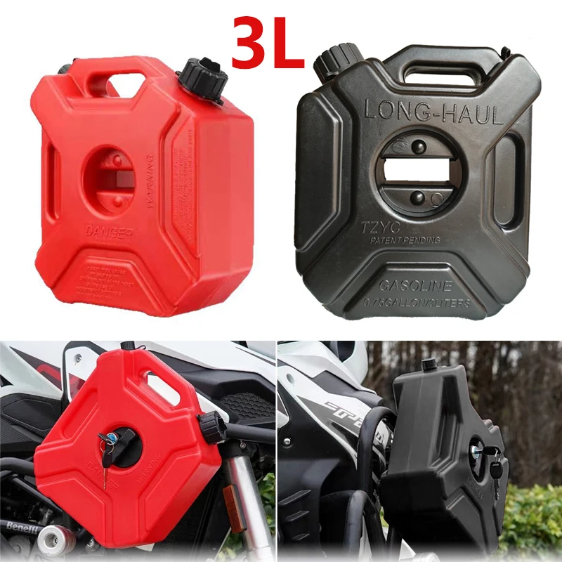 

Transfer Tank Fits 3L/0.75 Gallon Tank Storage Transfer Device Gaso line Pack for Car Motorcycle UTV SUV ATV Off Road Most Cars