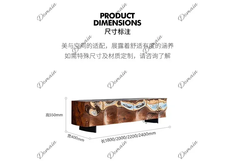 ZL Design Art Aesthetic TV Cabinet Postmodern Italian High-end Furniture F