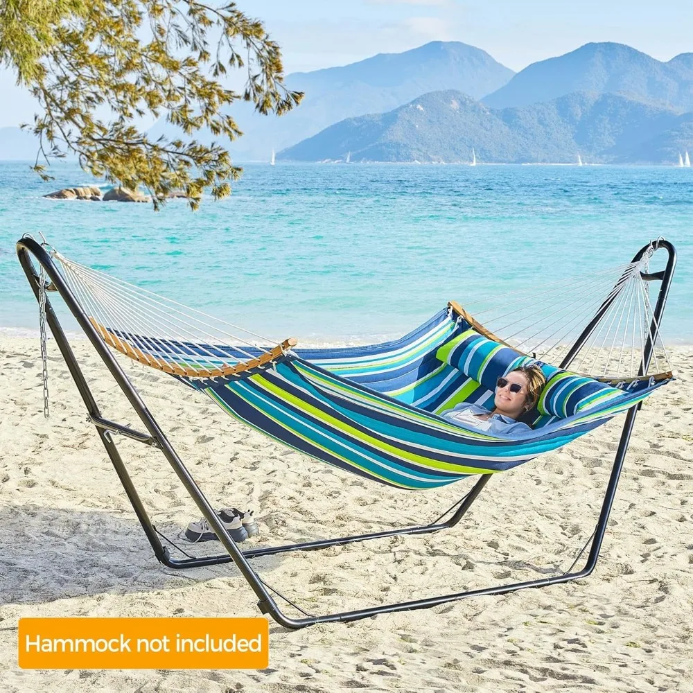 Universal Hammock Stand, Heavy-Duty Double-pipe Steel Hammock Stand for 9-14.5 Ft Hammocks, 475 Lb Capacity and Capable