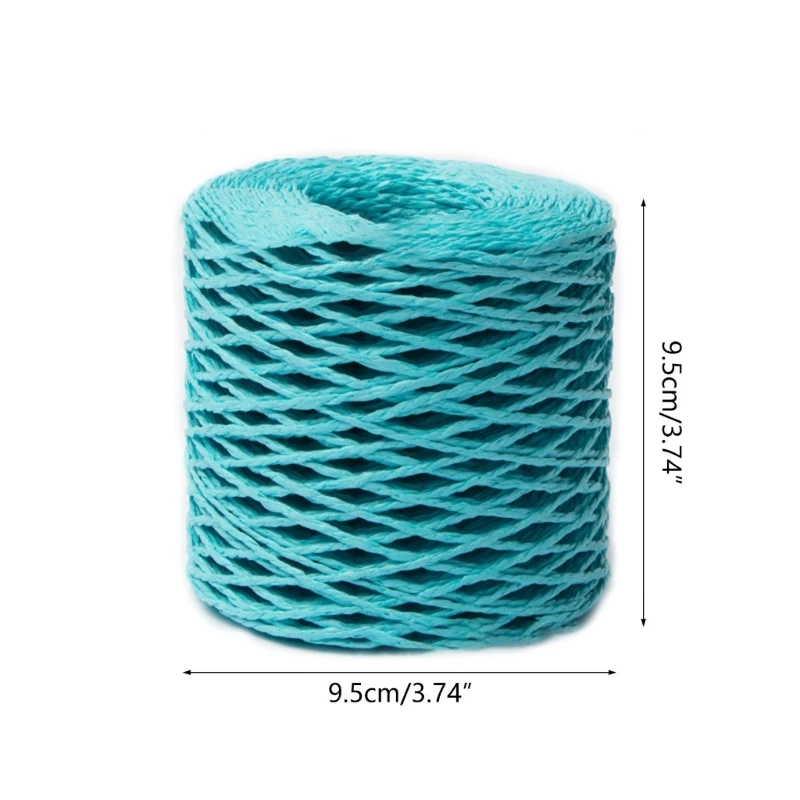 Cotton Raffia Yarn Raffia Straw DIY Yarn Raffia Yarn Colorful Knitting Material
