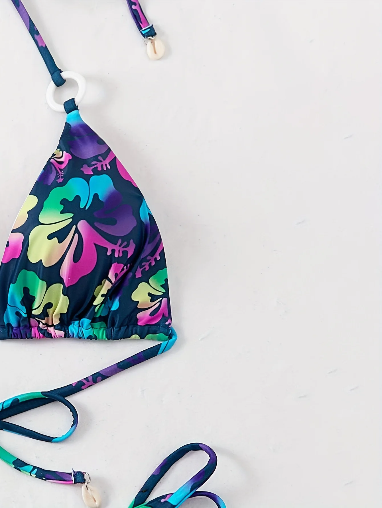 섹시한 꽃 프린트 마이크로 비키니 세트 두 조각 홀터넥 넥타이 문자열 수영복 수영복 수영복 수영복 biquini Tankini