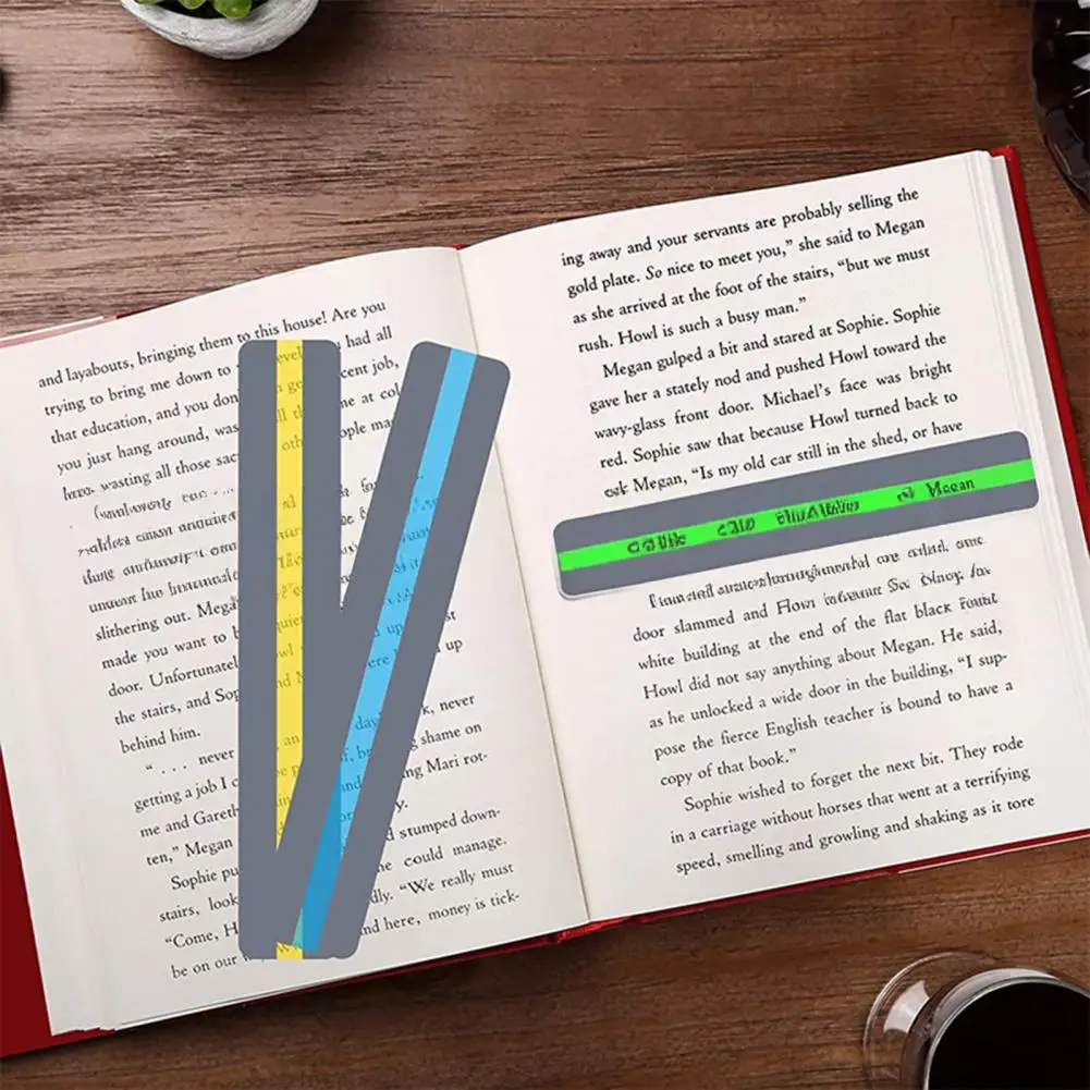 Colorful Overlay Bookmark Guided Reading Strips for Dyslexia Colored Overlay Bookmarks Reading Tracking Rulers for Kids Teachers