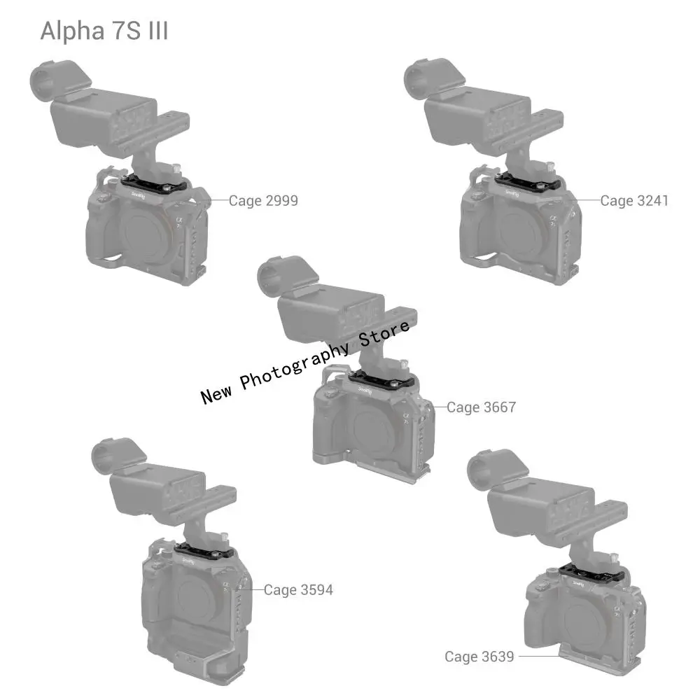 SmallRig Adapter Plate for Sony FX3 XLR Handle for Sony A7 IV A7S III Photography Accessories Cages 3241, 3667, 2999, 3639, 3594