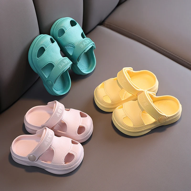 YISHEN Sandals Kids Slippers Summer Babies Hole Shoes Children\'s Shoes Non-slip Soft Slides Boys Girls Beach Sandals 1 - 5 Years