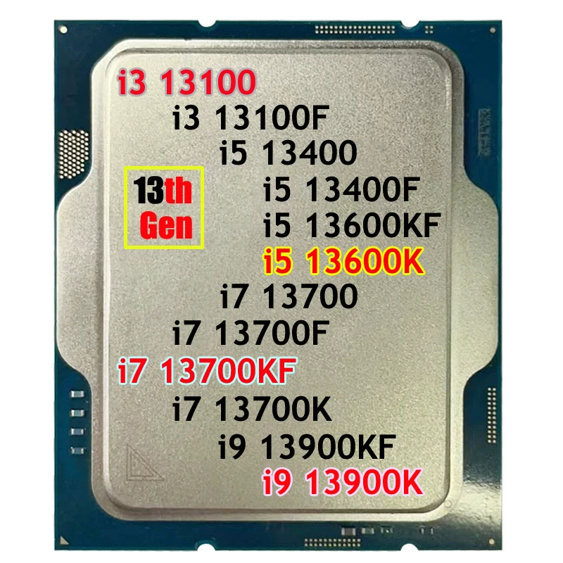 

Процессор IntelCore 13-го поколения i3 13100 i5 13600K 13400 новые игровые процессоры i7 13700 i9 13900K 24 ядра турбо до 5,8 ГГц гарантия