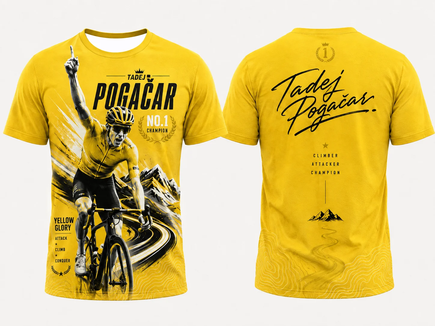 Tour De France Fan Commemorative T‑Shirt,Pogacar Evenepoel DelToro Pedersen Carapaz Unisex Quick‑Dry Sports Short Sleeve Tee